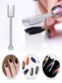1pc Cat Eye Magnetic Nail Polish Gel Multifunctional Strong Magnet Stick - Grey - View 5