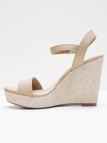 Women Heeled Sandals - 米色 - 查看 4