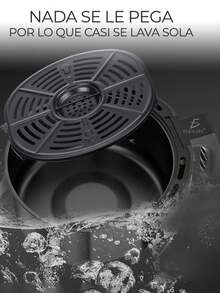Freidora Eléctrica de Aire Multifunción para Alimentos 3.5 L - Negro - Ver 4