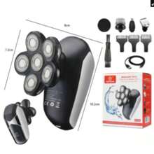 Maquina Recarregável 5 Em1 Barba Cabelo Nariz Limpeza Facial Cor Preto Voltagem 110v/220v Bivolt