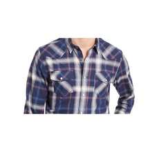 American Rag Men's Plaid Western Shirt Navy Size XX-Large - Multicolor - View 2