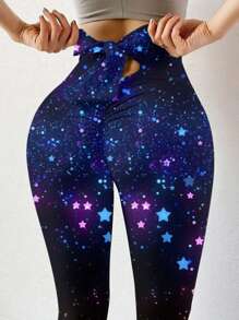 Solid Color Women's Yoga Leggings, Fitness And Slimming Pants