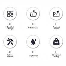 Under Desk Drawer, Drawer Under Desk Storage, Hidden Under Desk Drawer Organizers For Office Home Table Stationery, Office Desk Storage Rack - White - View 5