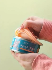 Tapa reutilizable con aislamiento de aire para latas de comida de mascota, mantiene la frescura, antifugas, fácil de limpiar, color aleatorio