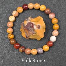 Pulsera de cuentas de piedra natural real de 6/8mm para mujeres, Lapislázuli auténtico, gema de lazurita azul, apatita azul, ágata roja con rayas, cornalina roja, cristal de sodalita, ópalo rosa, piedra de cuarzo rosa, rodanita roja, jaspe rojo, piedra Unakita, ojo de tigre amarillo, jade dorado, obsidiana dorada, obsidiana dorada arcoíris de luz dorada, arenisca azul, radiance de cielo estrellado, piedra de sangre de dragón, pulsera de amatista y piedras naturales de alta calidad, joyería de cristal de Reiki púrpura real original para mujeres y hombres.