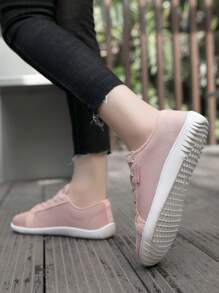 New Women Flat Soft Sole Walking Shoes, Ladies Wide Toe Barefoot Casual Shoes For Walking, Indoor Fitness, Outdoor Running, Simple Fashion Sneakers For Women