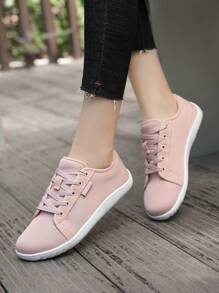 New Women Flat Soft Sole Walking Shoes, Ladies Wide Toe Barefoot Casual Shoes For Walking, Indoor Fitness, Outdoor Running, Simple Fashion Sneakers For Women