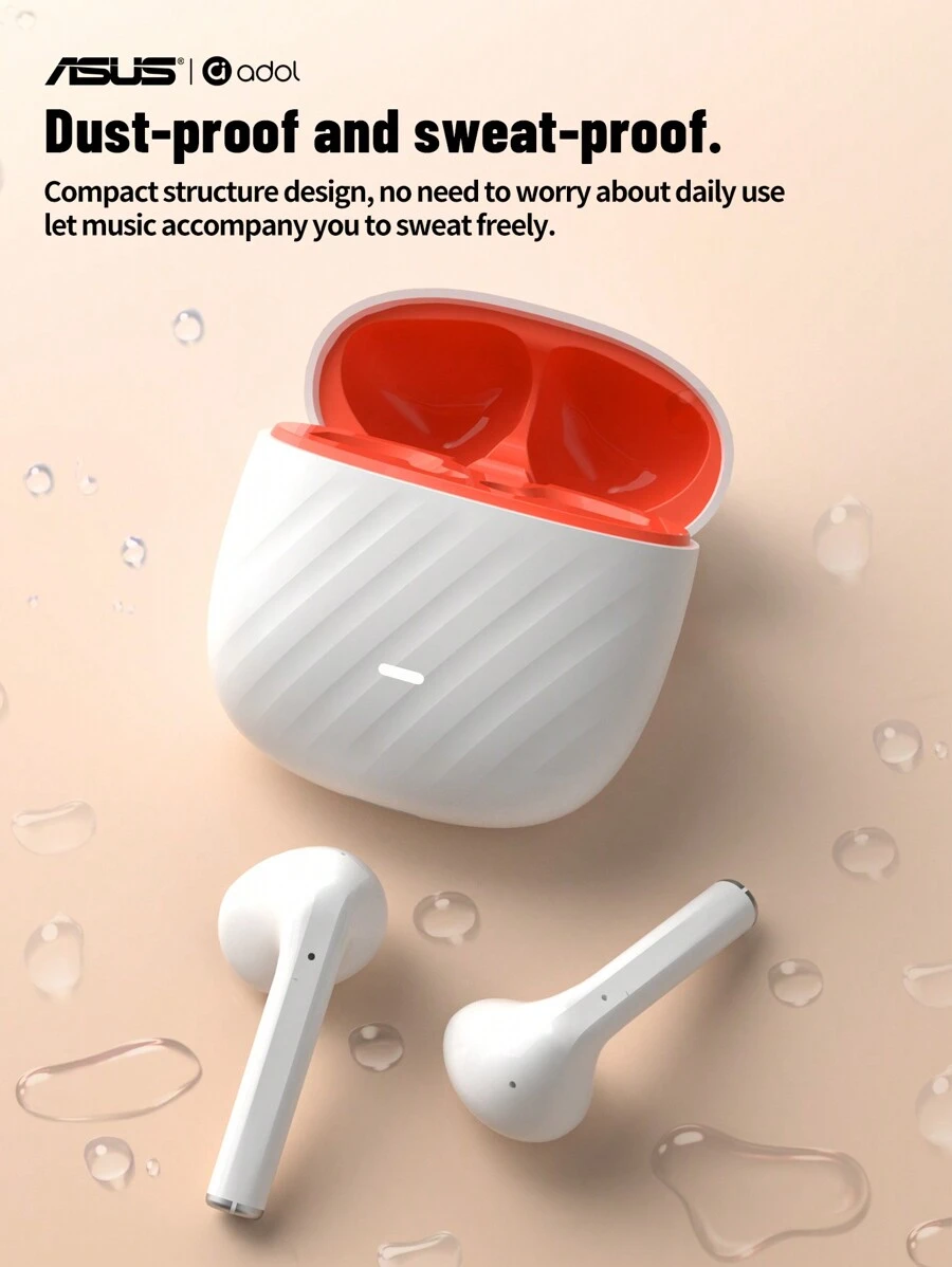 ASUS Asus 172 In-Ear Wireless Headphones With Charging Bay New High Sound Quality Ultra Long Life Use Music Games