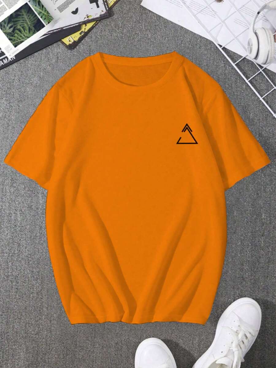 Men T-Shirts - 橘色 - 查看 1