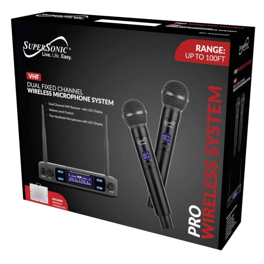 Supersonic Supersonic VHF Dual Fixed Channel Professional Wireless