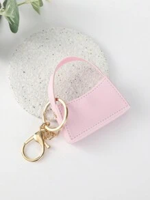 1個PU皮裝飾的腋下袋風格鑰匙圈，日常配件