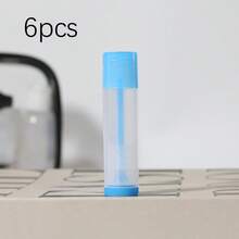 6入組5克/5毫升可裝填口紅筒，唇膏筒，空化妝品容器，乳液容器，透明旅行瓶 - 彩色 - 查看 8