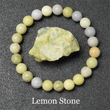 Pulsera de cuentas de piedra natural real de 6/8mm para mujeres, Lapislázuli auténtico, gema de lazurita azul, apatita azul, ágata roja con rayas, cornalina roja, cristal de sodalita, ópalo rosa, piedra de cuarzo rosa, rodanita roja, jaspe rojo, piedra Unakita, ojo de tigre amarillo, jade dorado, obsidiana dorada, obsidiana dorada arcoíris de luz dorada, arenisca azul, radiance de cielo estrellado, piedra de sangre de dragón, pulsera de amatista y piedras naturales de alta calidad, joyería de cristal de Reiki púrpura real original para mujeres y hombres.