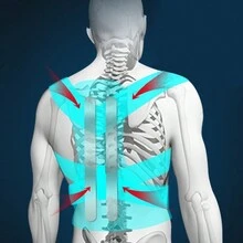 Corrector Postural Anti Joroba Para Hombres Y Mujeres - Negro - Ver 3
