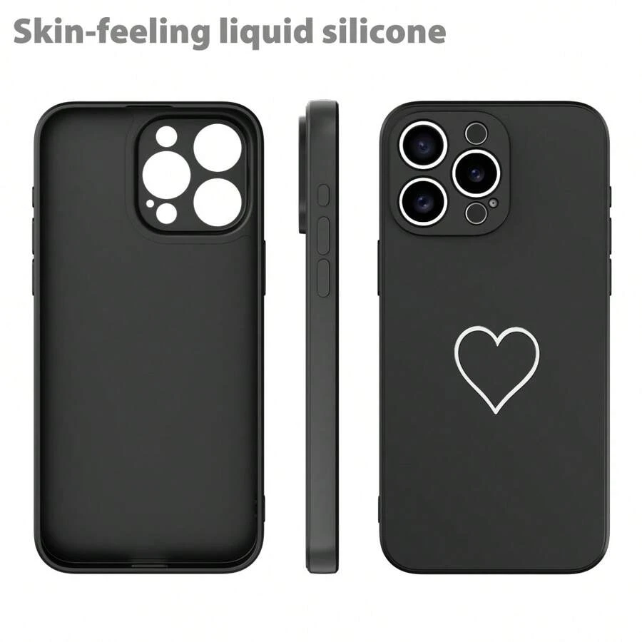 1pc Anti-Drop Solid Color TPU Phone Case + Camera Lens Protector, Compatible With Apple IPhone 11/12/13/14/15 Pro Max, Galaxy S22/S23/S24+ And More, Also Suitable For OPPO, VIVO, Redmi, HONOR Models