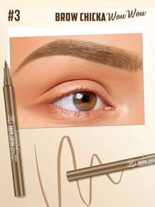 Misslyn BROW CHICKA WOW WOW Long-Lasting Liquid Eyebrow Pencil, 3 Color Options, Creates Natural Makeup Effect, Easy To Apply, Waterproof And Smudge-Proof, Ideal For Y2K Makeup, Parties, Beaches, Travels, Camping, Outdoor Activities, Fashionable For Rose Girls, Best Makeup For New Year, Role-Playing, Vibrant Colors For Campus And School - #3 Blondie - View 4