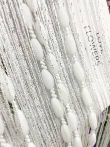1pc Fringe Tassel String Curtain For Door Partition, Living Room, Bathroom, Home Decoration, Wedding Decoration - White - View 9