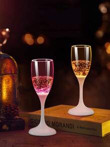 1PC LED Luminous Cup Wedding Banquet Party Atmosphere Champagne Cup  New Unique Luminous Creative Wine Cup