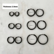 1對時尚嘻哈幾何耳環，男女適用經典復古朋克風格耳飾