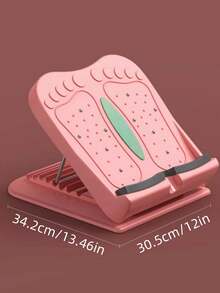 1件便携式折叠腿部拉伸板，小腿拉伸倾斜踏步器，瑜伽健身训练器材 - 粉色 - 查看 4
