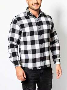 Men Shirts - Black and White - View 8