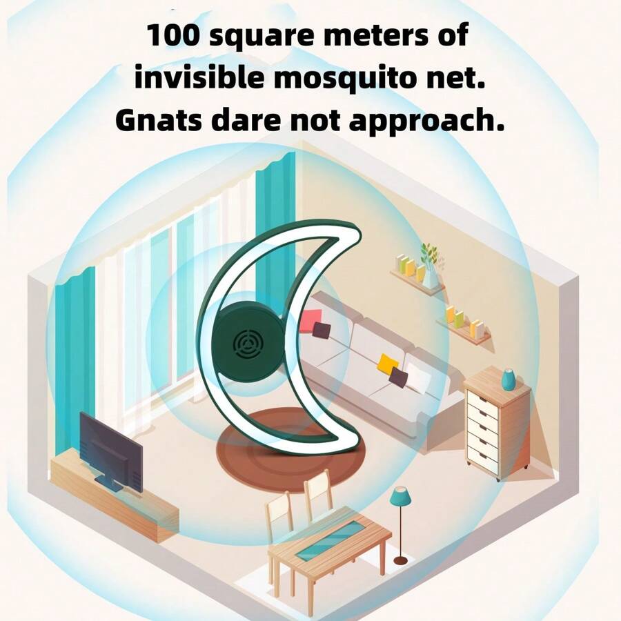 USB Smart VoiceActivated Ultrasonic Mosquito Repellent Night Light