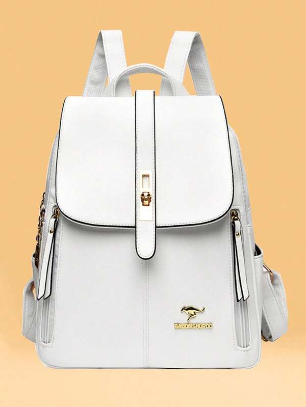 2023 New Korean Style Women's Backpack,Simple Fashionable Shoulder Bag For Ladies,Large Capacity For Commuting And Leisure,School Bag,Portable,Laptop Compartment,Large Capacity,For Teen Girls Women College Students,College,Middle School,High School,Outdoors,Travel,Outings,Elementary School,Office