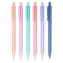 Juego de 6 lápices mecánicos pastel artísticos y versátiles, con punta retráctil de 0.5/0.7mm y agarre cómodo, ligero y perfectamente equilibrado para el arte y la escritura de vuelta a la escuela