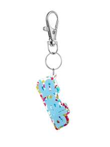 Customized 3D Name Acrylic Keychain, Personalized Backpack Luggage Tag Keychain, Colorful Alphabet Handmade Keychain, Fashionable Hanging Wedding Jewelry, Anti-Lost Keychain For Car Keyring, Suitable As Anniversary Gift For Boyfriend Or Husband Sequins Stylish, Colorful, Fall Fashion, 2000s Fashion, Y2k, Cuties Custom, Personalized For Anniversaries, For Birthdays, For Graduation, For Prom, For Party