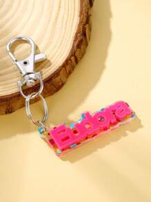Customized 3D Name Acrylic Keychain, Personalized Backpack Luggage Tag Keychain, Colorful Alphabet Handmade Keychain, Fashionable Hanging Wedding Jewelry, Anti-Lost Keychain For Car Keyring, Suitable As Anniversary Gift For Boyfriend Or Husband Sequins Stylish, Colorful, Fall Fashion, 2000s Fashion, Y2k, Cuties Custom, Personalized For Anniversaries, For Birthdays, For Graduation, For Prom, For Party