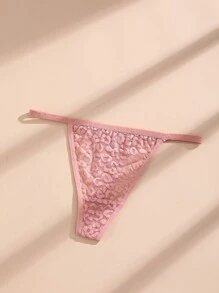 5pcs Women's Sexy Lace G-String, Comfortable And Breathable Low-Waist Underwear Set, Low Rise