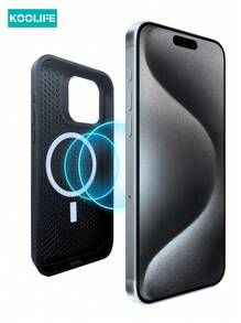 Koolife 1 件散热磁性柔软触感 TPU+PC 手机保护壳兼容 Apple iPhone 16/16 Pro/16 Plus/16 Pro Max/12/12 Pro/12 Pro Max/13/13 Pro/13 Pro Max/14/14 Plus/14 Pro/14 Pro Max/15/15 Pro/15 Pro Max/15 Plus - 深藍色 - 查看 3