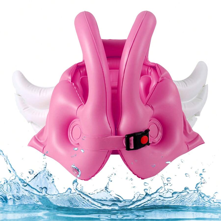 PVC素材 インフレータブル スイムスーツ 1点、子供用 天使の翼 インフレータブルスイムスーツ、ベビー フロートベスト ライフジャケット