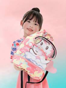 Bolsa de natación de dibujos animados - Diseño de calidad, mochila versátil para fitness, organizador de artículos de tocador amigable para viajar, bolsa de almacenamiento espaciosa de doble hombro - Ideal para almacenamiento de natación - Multicolor - Ver 10