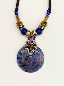 1 pezzo di moda bohémien perline di vetro regalo del festival Collana donna a catena collarbone