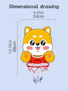Cartoon Elephant & Lion Basketball Board, Hanging Type Portable Kids Indoor & Outdoor Sports Play Toy Basketball Board, No-Drills Gift For Children's Birthday