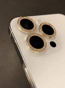 Película protectora para lente de cámara compatible con iPhone 14 Pro Max, versión actualizada con polvo brillante transparente. Compatible también con lentes de iPhone 14/12/11/13 Pro Max. Accesorio para teléfono, protector de lente, regalo para cumpleaños, familia y amigos, cristal brillante.