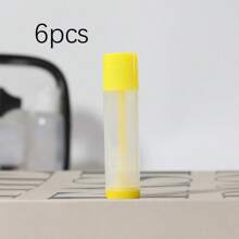6入組5克/5毫升可裝填口紅筒，唇膏筒，空化妝品容器，乳液容器，透明旅行瓶 - 彩色 - 查看 7