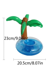 充气饮料架浮床、泳池派对装饰、夏威夷主题夏日派对用品、沙滩必需品、沙滩配件 - 彩色 - 查看 3