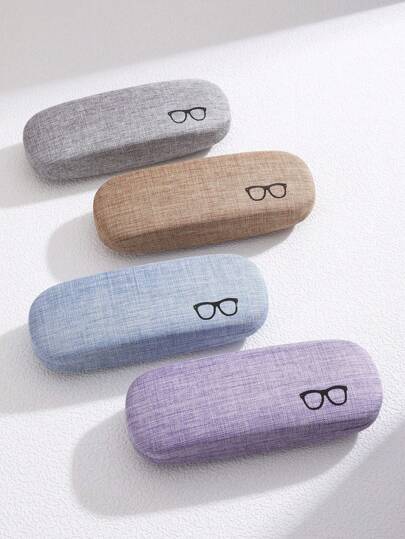 1pc Portable And Crush Resistant Fashionable Eyeglasses Storage Case With  Wear-Resistant Soft Lining, Suitable For Prescriptions Eyeglasses And Various EyeGlasses Accessories For Women