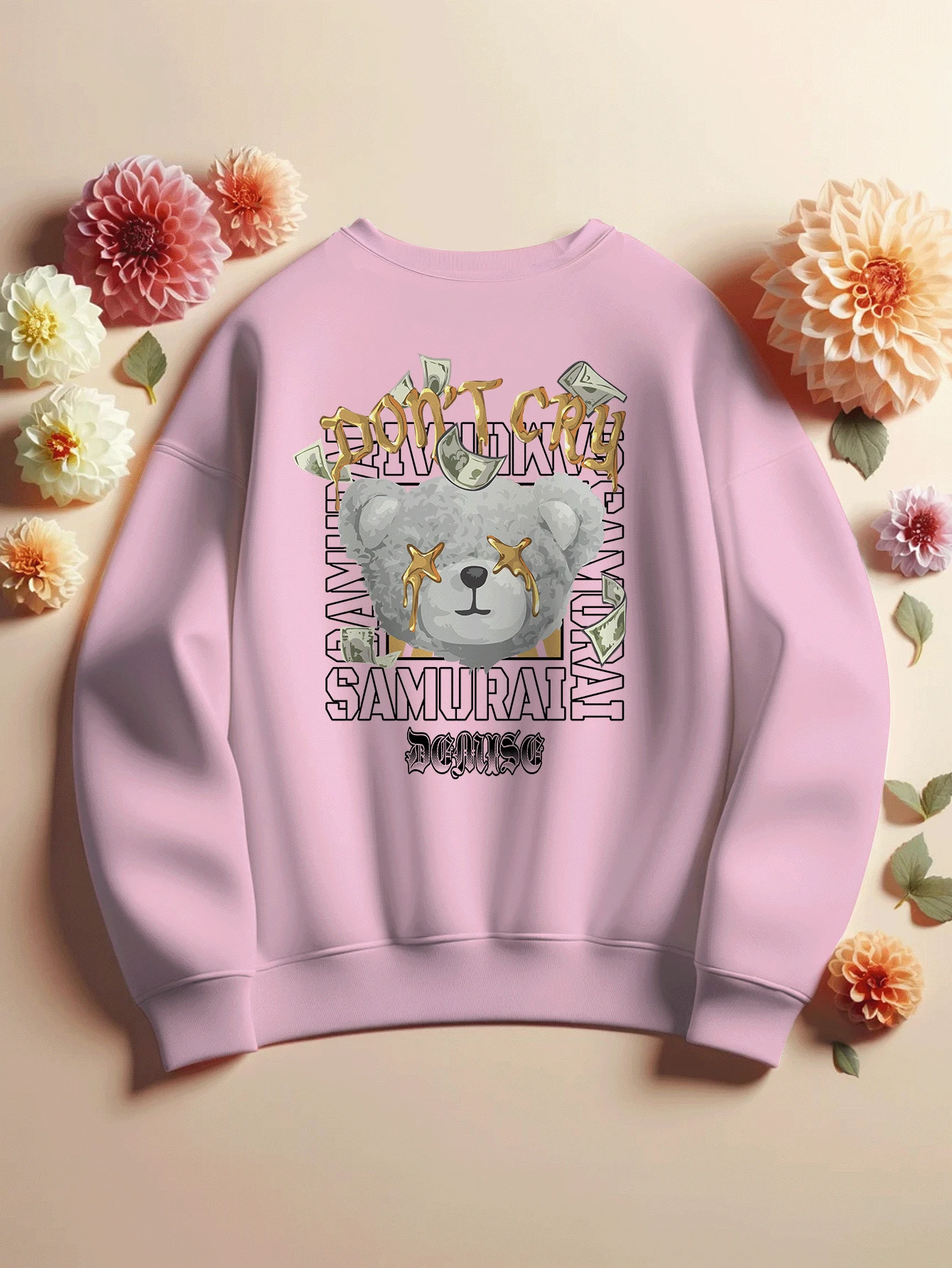 Women Sweatshirts - 淺粉色 - 查看 1