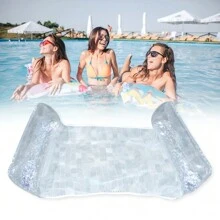 1 pezzo, Materassino galleggiante gonfiabile in PVC per piscina, chaise longue da piscina, accessori per feste in piscina, tappetino da nuoto