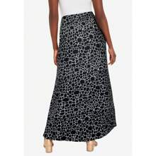 Jessica London Women's Plus Size Stretch Knit Maxi Skirt