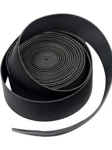 Fita Elástica em Rolo Preto para Costura Para Perucas, Cintos, Roupas Íntimas, Sapatos, Lençóis, Artesanatos e Projetos DIY (3cm x 6 jardas, Preto)
