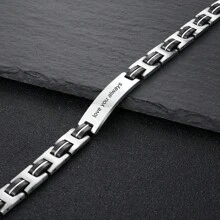 Fashionable Men's Bracelet, Customized Textual Bracelet, Boyfriend/Dad/Grandfather/Friend/Father/Father's Day Gift