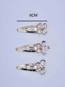 2 piezas broche tipo cucaracha color dorado, tres modelos diferentes, mariposa, flor y trébol - mariposa y flor - Ver 4