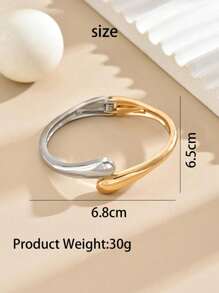 Mehrfarbig symmetrisches Armband in Doppel-Wassertropfen-Form, High-End, klug und süßer Stil, minimalistischer europäischer und amerikanischer Stil, exquisit retro-persönlich, leichter Luxus und großzügig elegant, modern und elegant, geeignet für täglichen Pendelverkehr, Treffen mit Freunden, romantischen Urlaub, Dating, Street-Snap, Elite-Show, Business-Meeting, High-End-Rezeption, Geschäftsverhandlungen, Geschäftsessen.