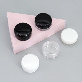 12pcs 3g Plastic Cream Jar Makeup Sub-Bottling Mini Storage Bottle For Travel