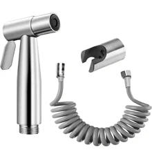 1 Conjunto de rociador bidet para asiento de inodoro con grifo de bañera manual, rociador bidet manual para baño, cabezal de ducha para autolimpieza.