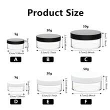 1PC Plastic Empty Loose Powder Jar Makeup Puff Box Sifter Container Cosmetic Pot Portable Loose Powder Box Refillable Pot - Multicolor - View 2